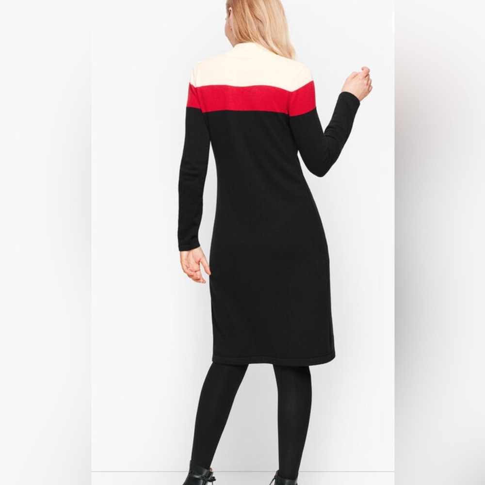 Talbots Cream and Black Knit Sweater - Picture 7 of 9